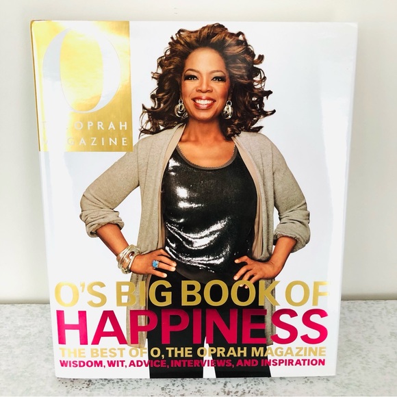 $10 SALE! O’s Big Book of Happiness Hardback Big Coffee Table Book 9.5” x 11.25” - Picture 1 of 3